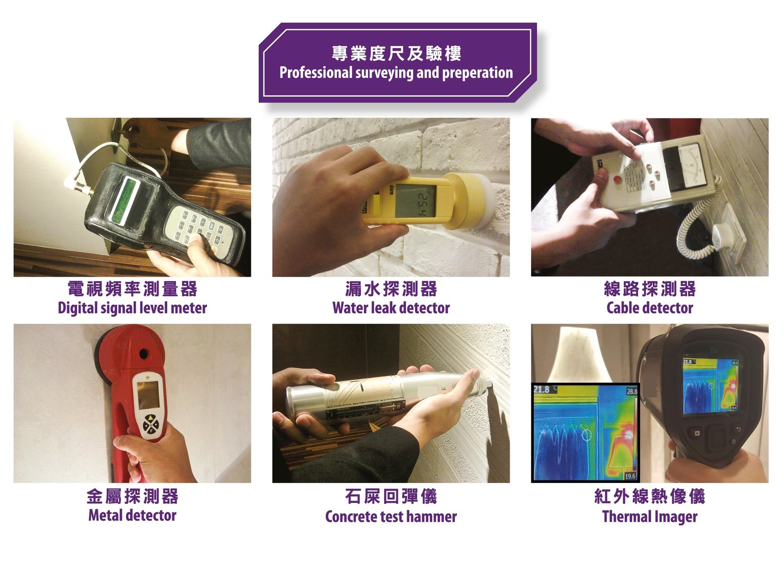 驗樓專業測量儀器示意圖